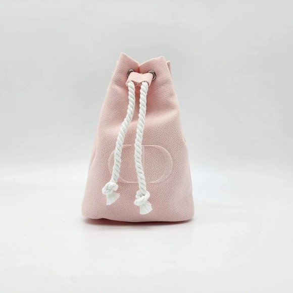 Dior Beauty Cd Logo Cosmetic Makeup Pouch Bag  Pink - Picture 2 of 5